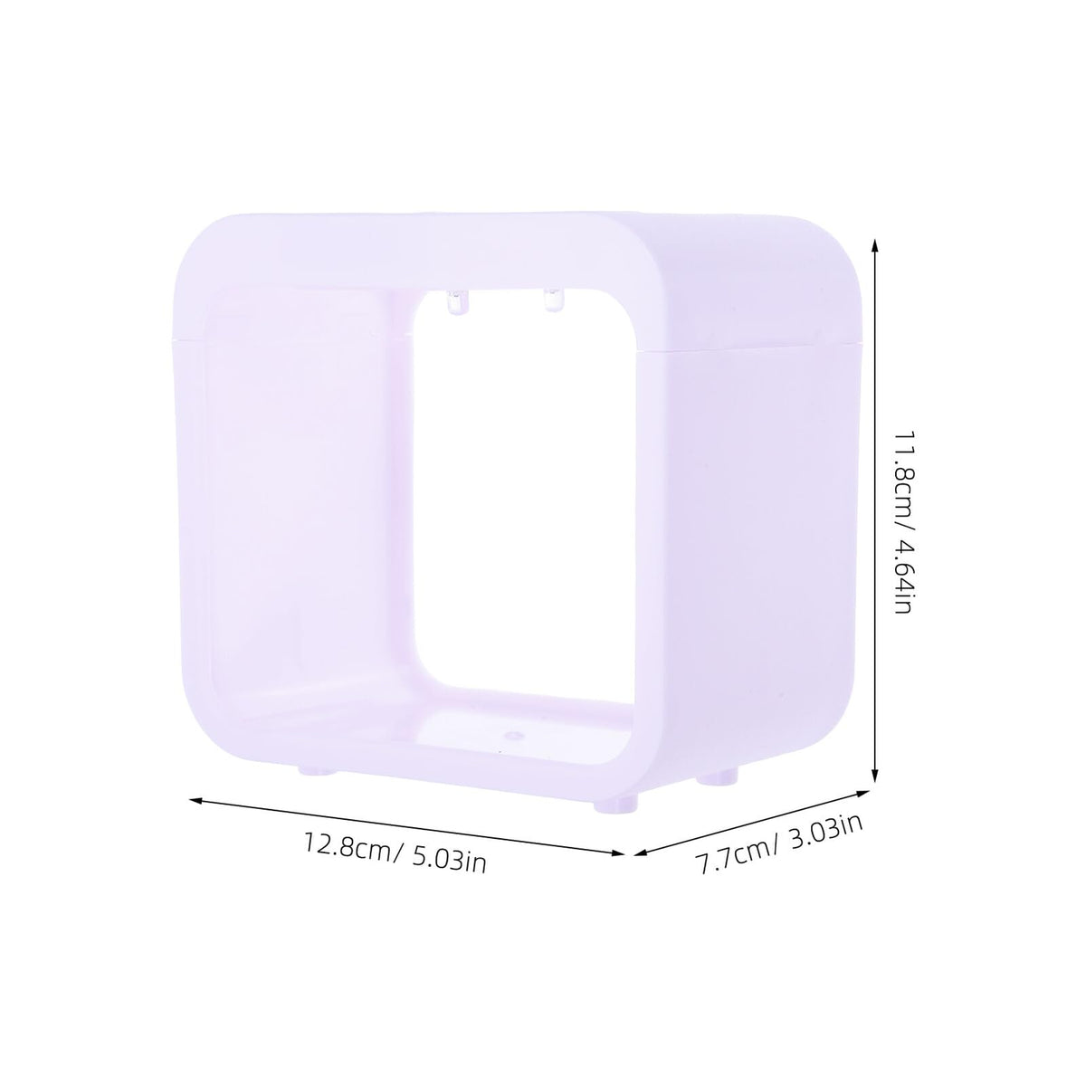 Mini Betta Fish Tank with LED Light Portable Plastic Desktop Aquarium Cube Y63942
