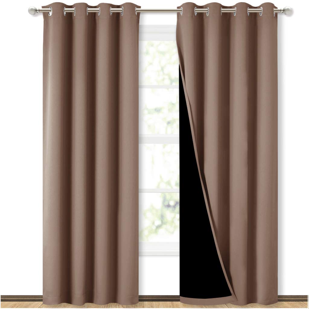 Cappuccino Blackout Curtains 52" x 84" 2 Panels H445892