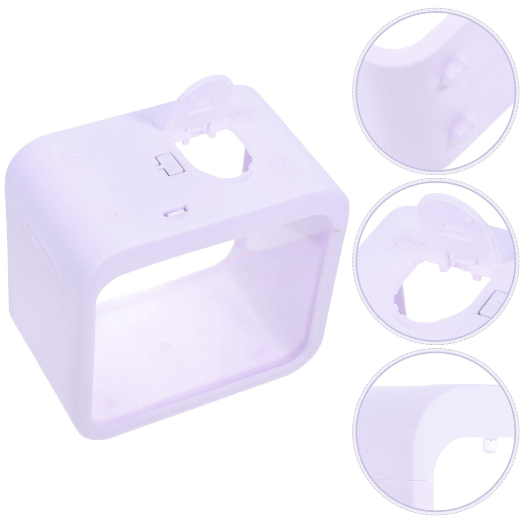 Mini Betta Fish Tank with LED Light Portable Plastic Desktop Aquarium Cube Y63942