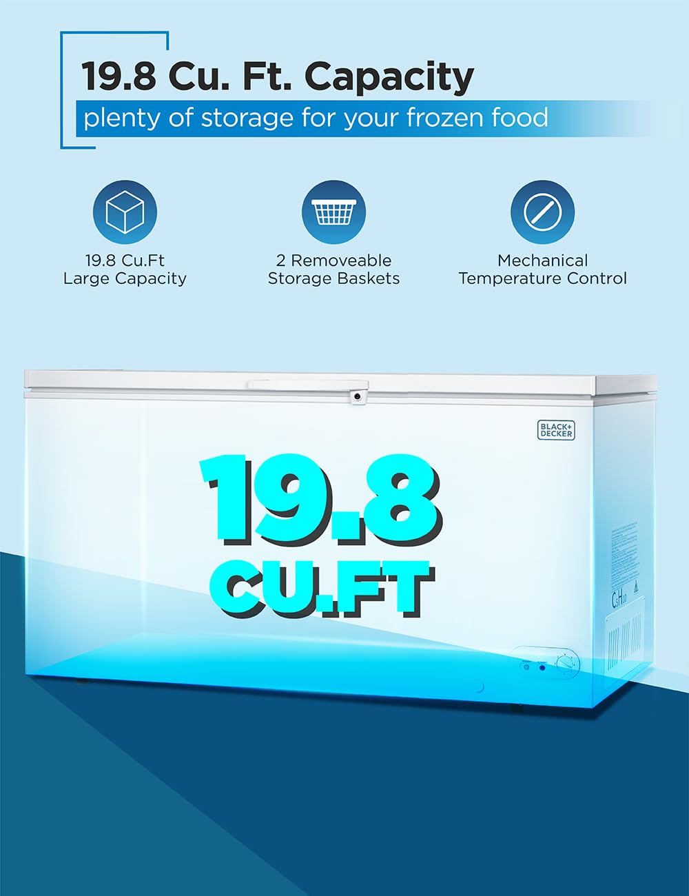 19.8 Cu. Ft. White Chest Freezer A163
