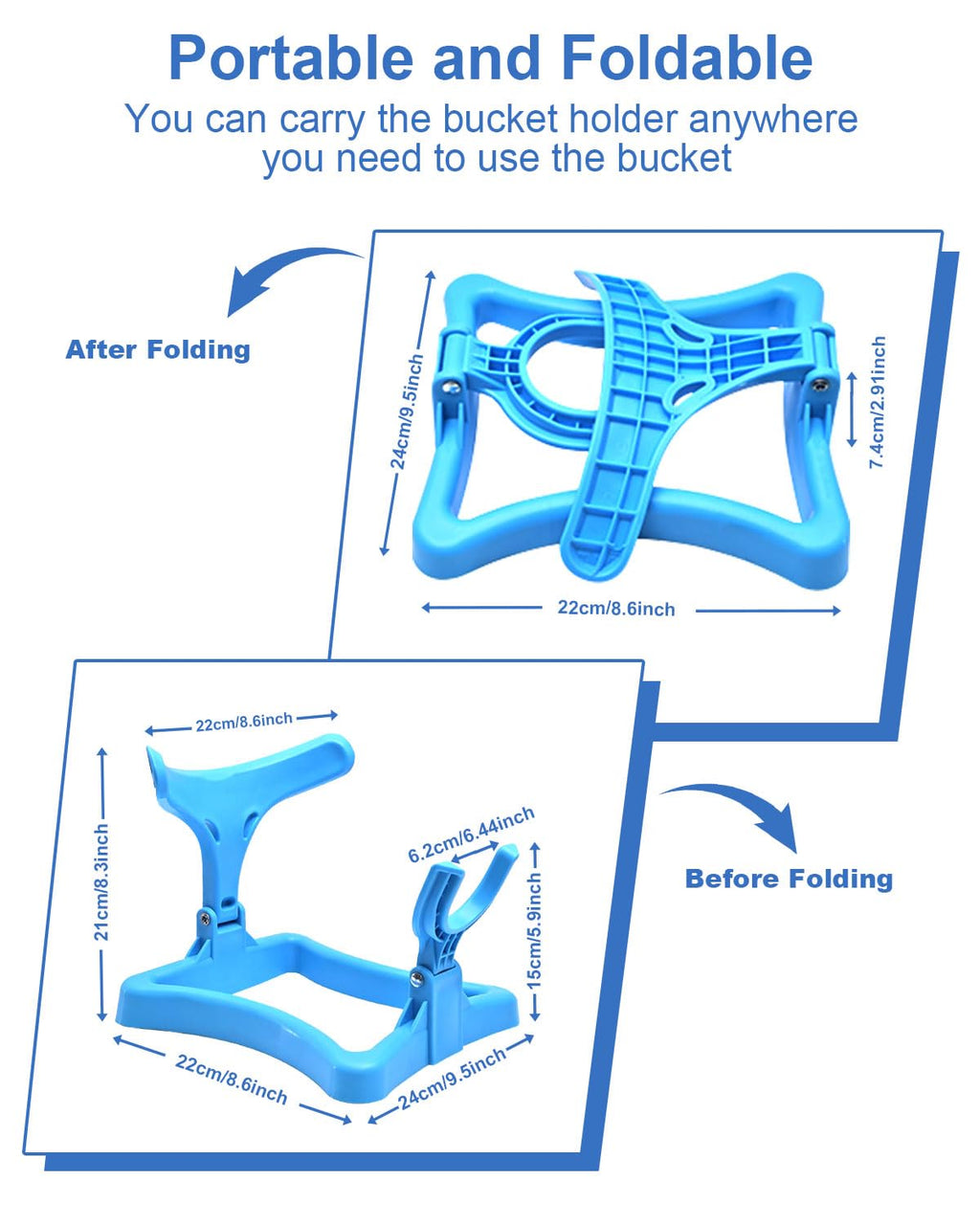 Folding Water Jug Holder with 2 Valves R309