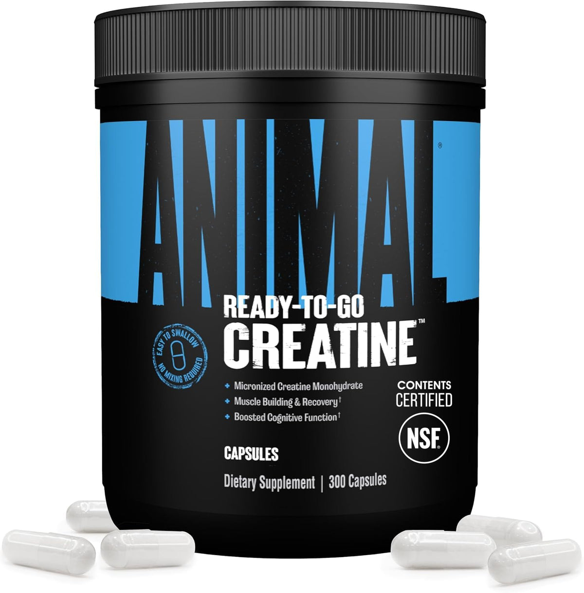 Creatine Monohydrate Powder Capsules 300 Count B947850