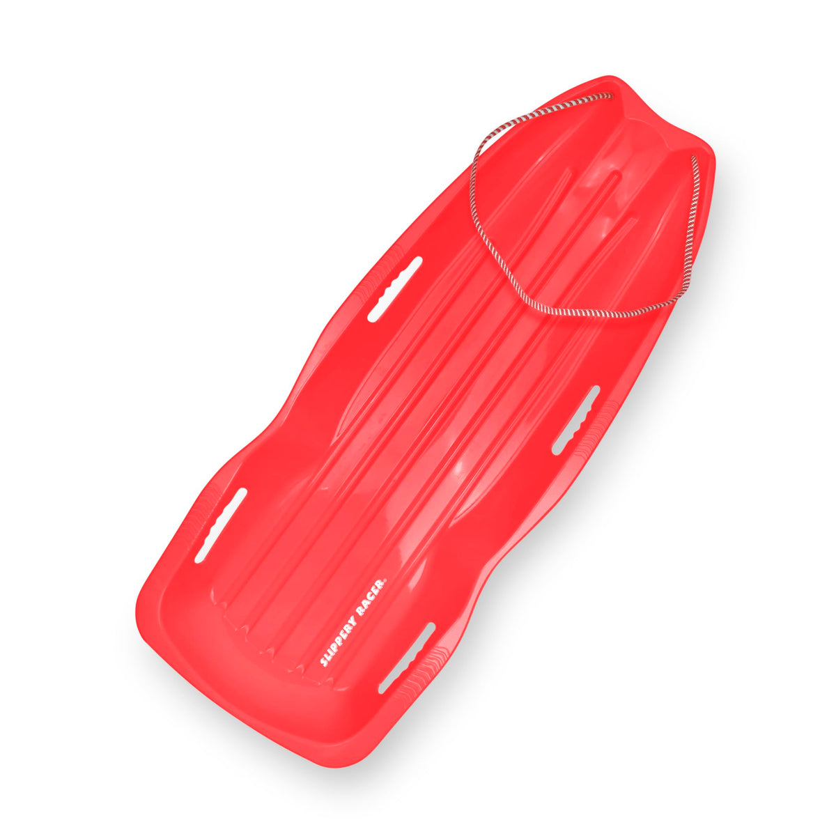 Plastic Toboggan Snow Sled with Pull Rope and Handles P71686