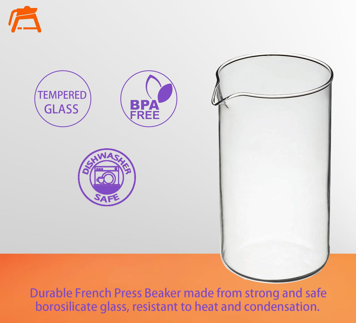 34oz Glass Carafe 8 Cup 1000ml V71401