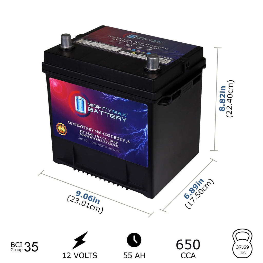 12V 55Ah AGM Replacement Battery U419