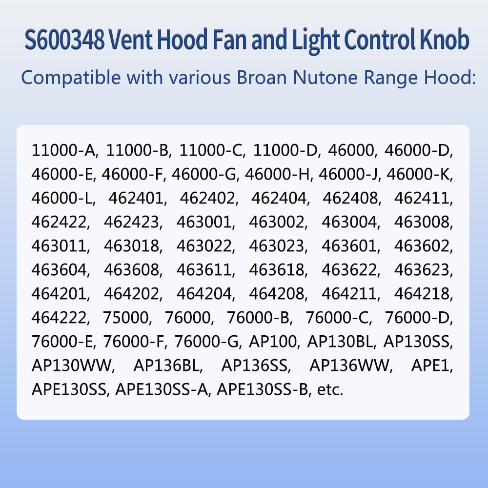 Black Range Hood Knob Replacement Part S404