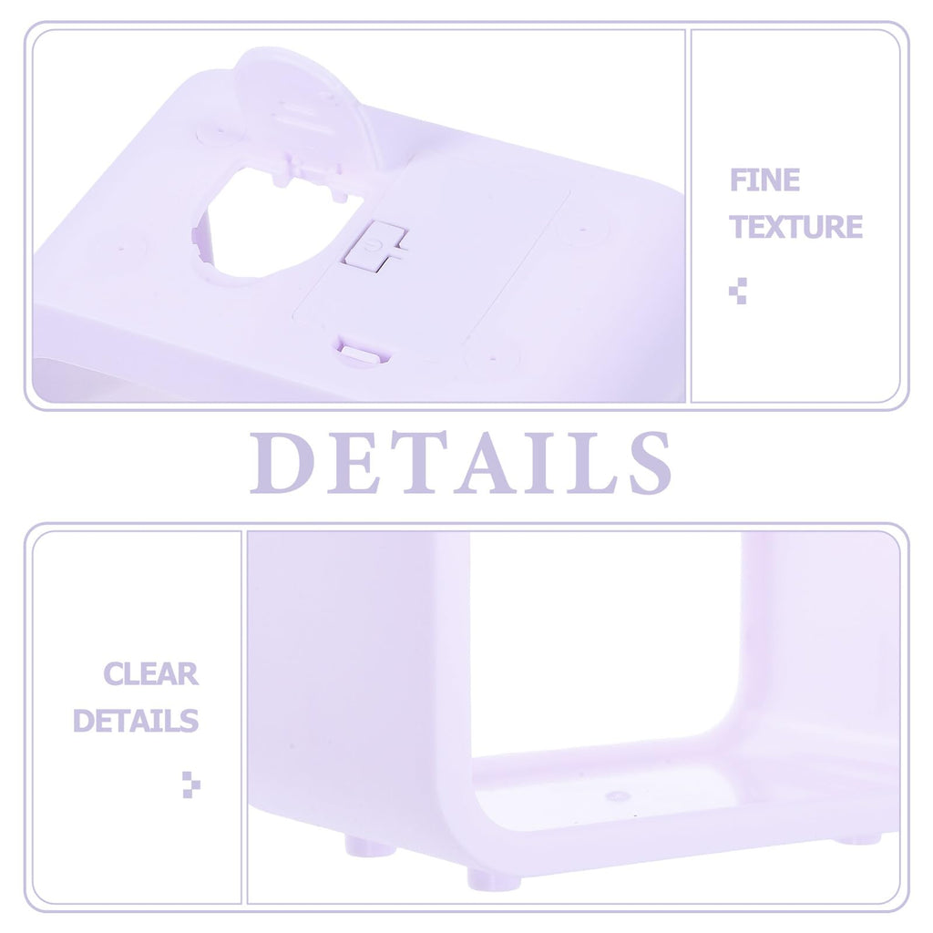 Mini Betta Fish Tank with LED Light Portable Plastic Desktop Aquarium Cube Y63942
