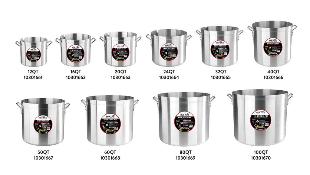 60 Qt Aluminum Stock Pot J482