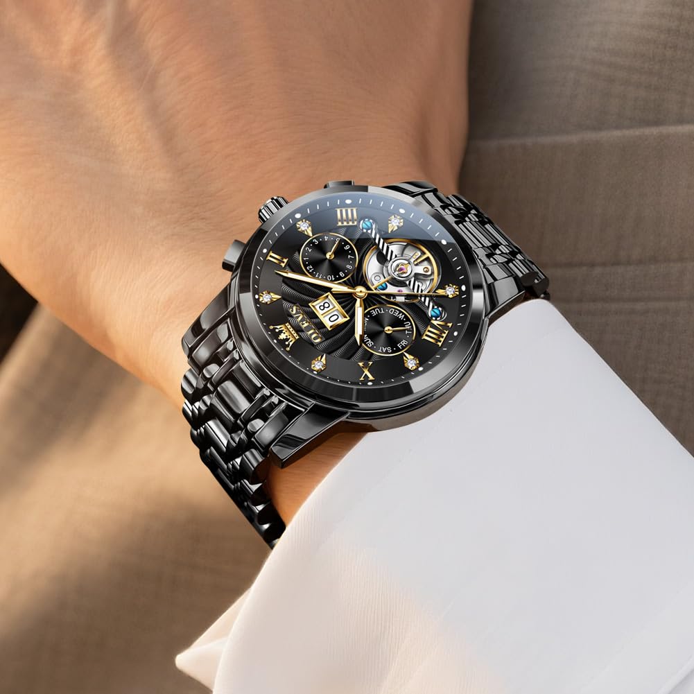 Waterproof Luminous Chronograph Calendar Wrist Watches Y991344