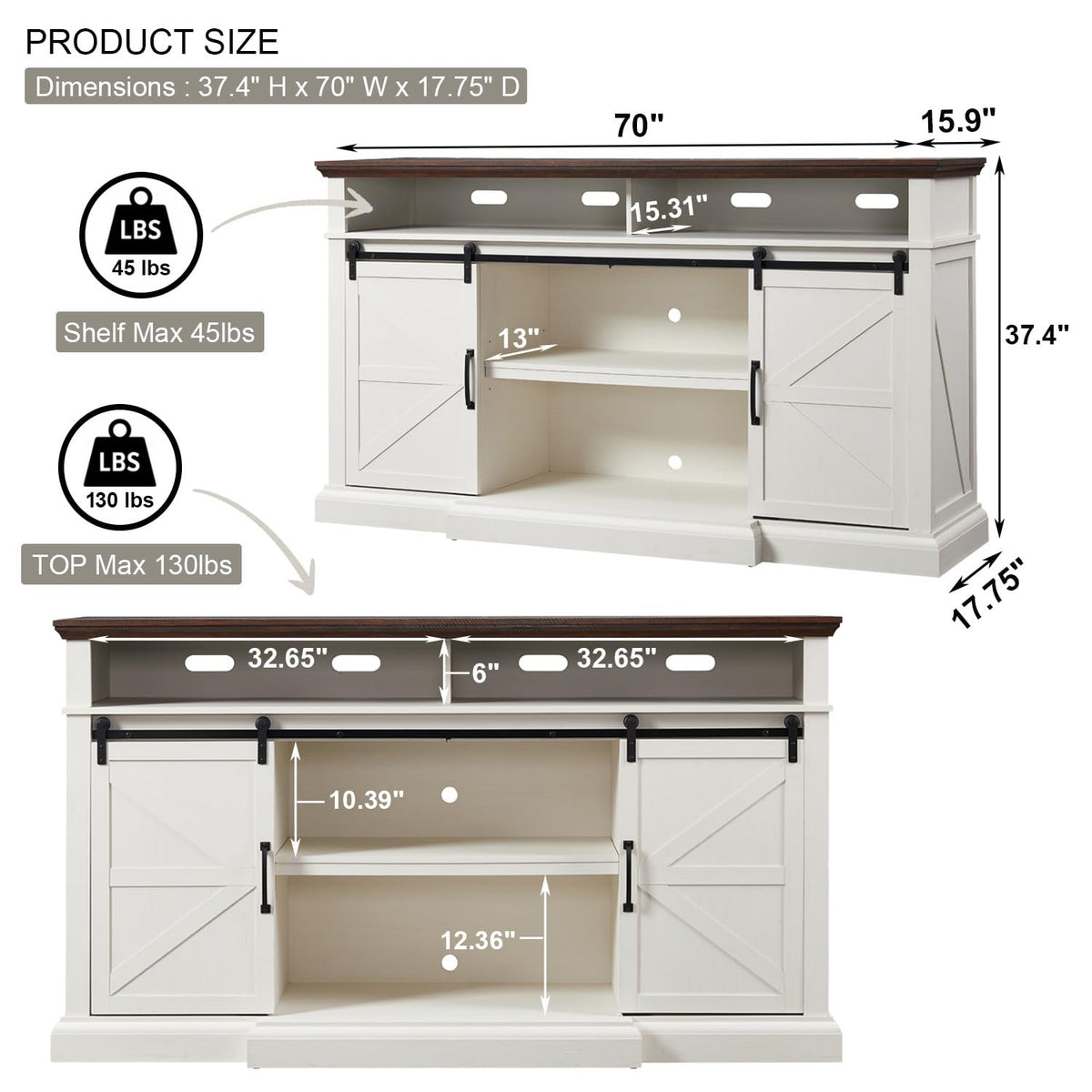 White TV Stand N87631
