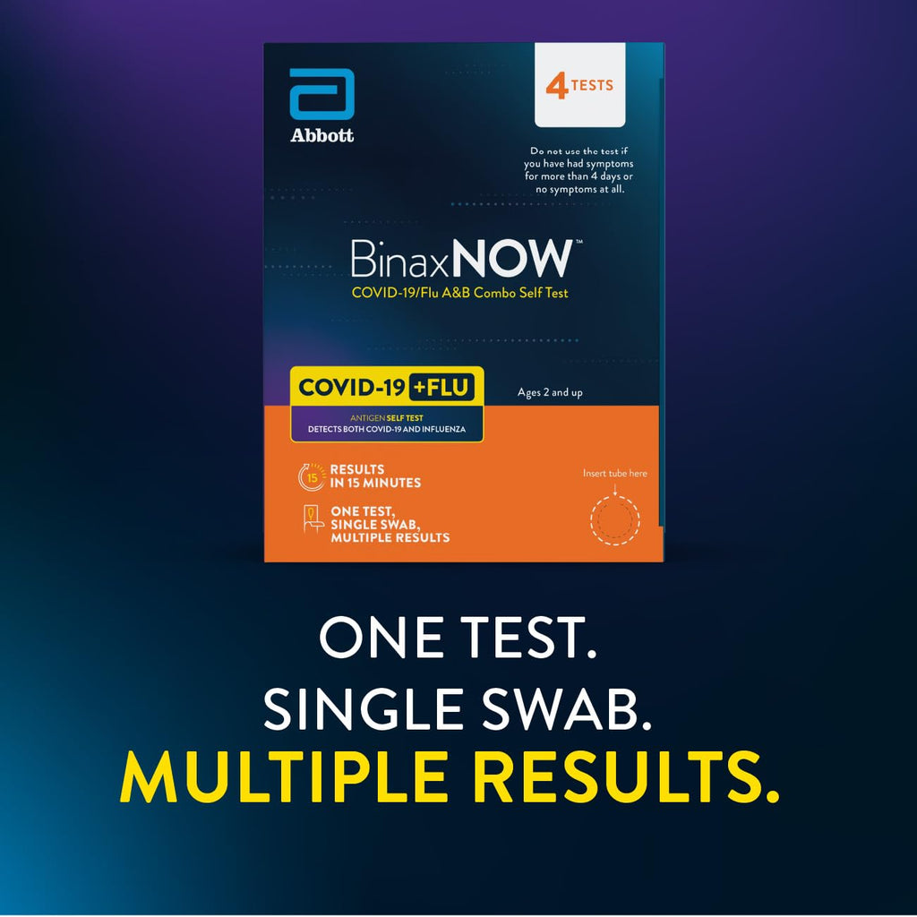 COVID-19/Flu A&B Combo Self Test, 4 Tests Z106