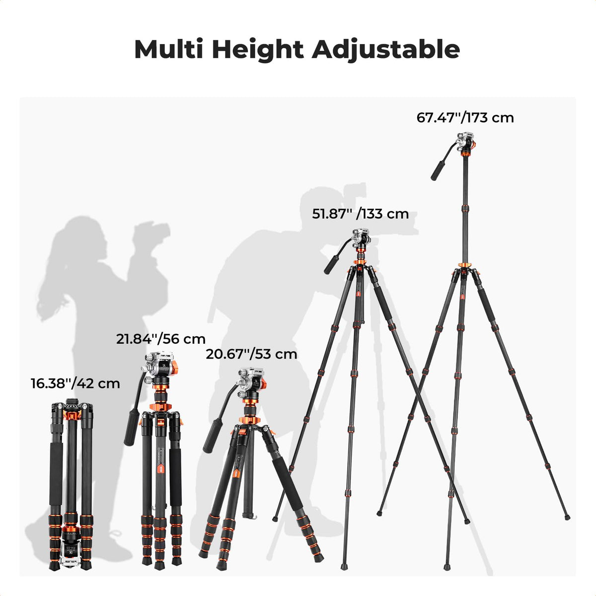 Carbon Fiber Tripod with Fluid Head E71336