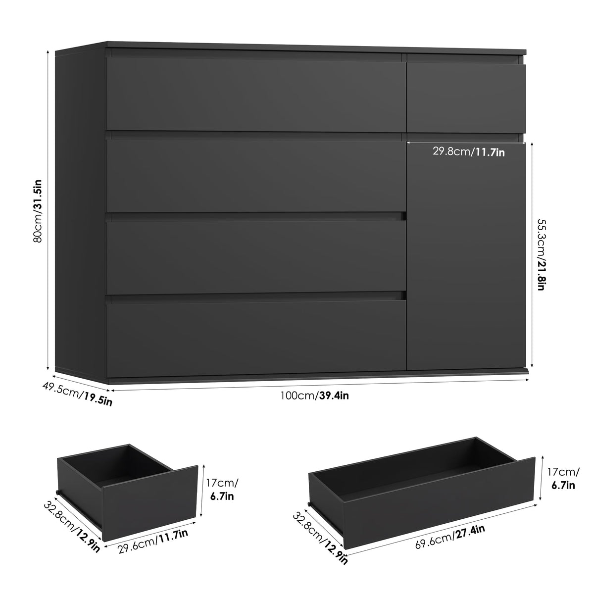 Black Dresser V57261