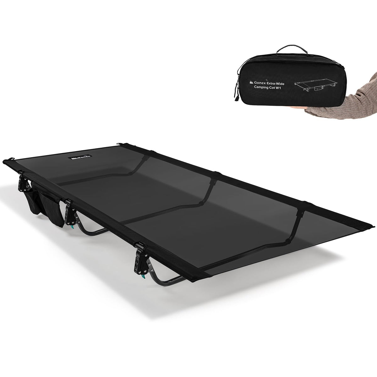 31.5" Wide Ultralight Portable Folding Mesh Camping Cot S189