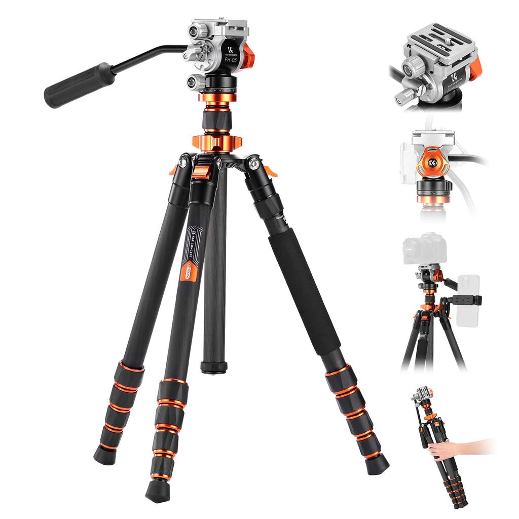 Carbon Fiber Tripod with Fluid Head E71336