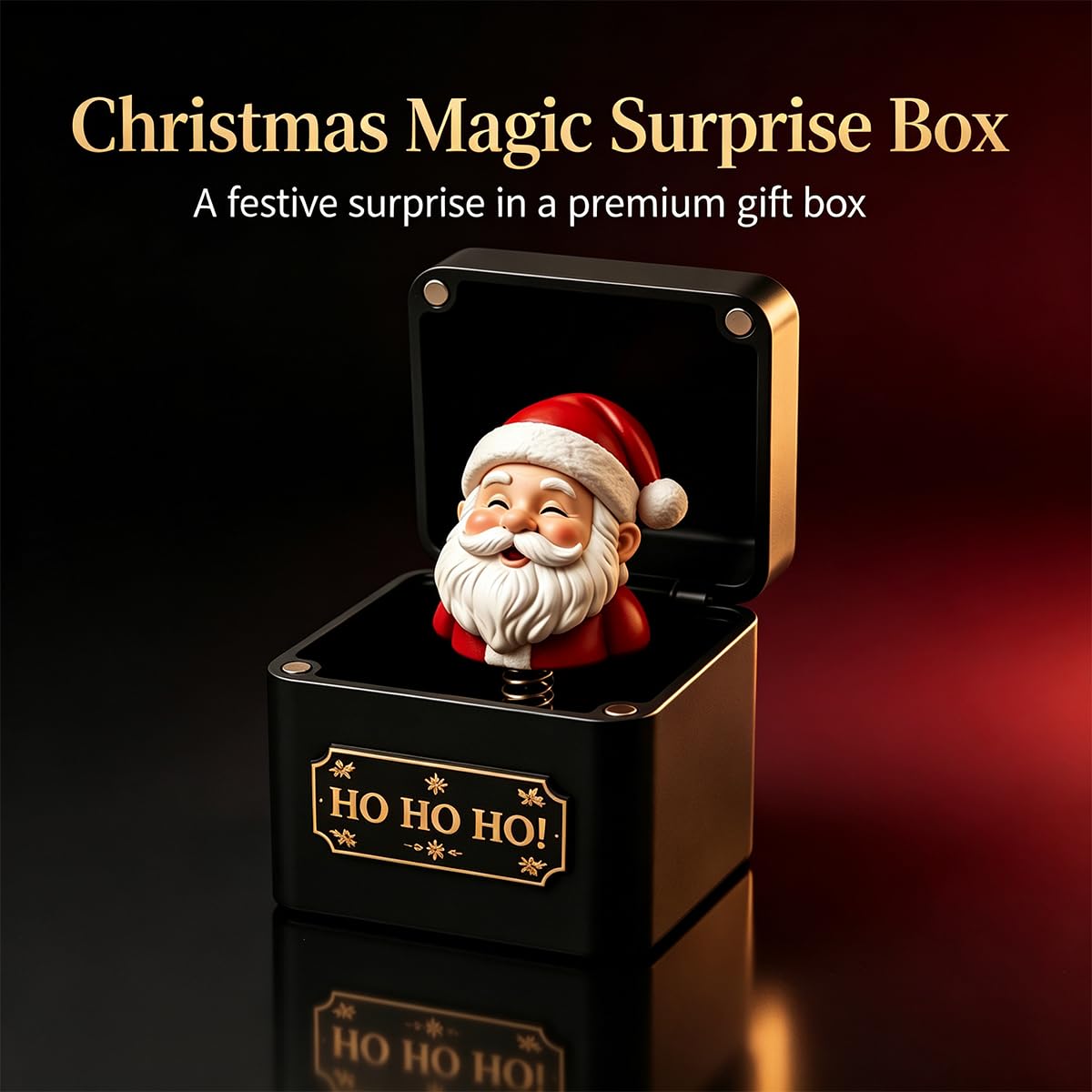 Black & Gold Pop-Up Jack in the Box M8394