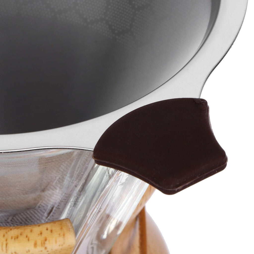 600ml High Temp Glass Coffee Drip Pot with Reusable Filter H273