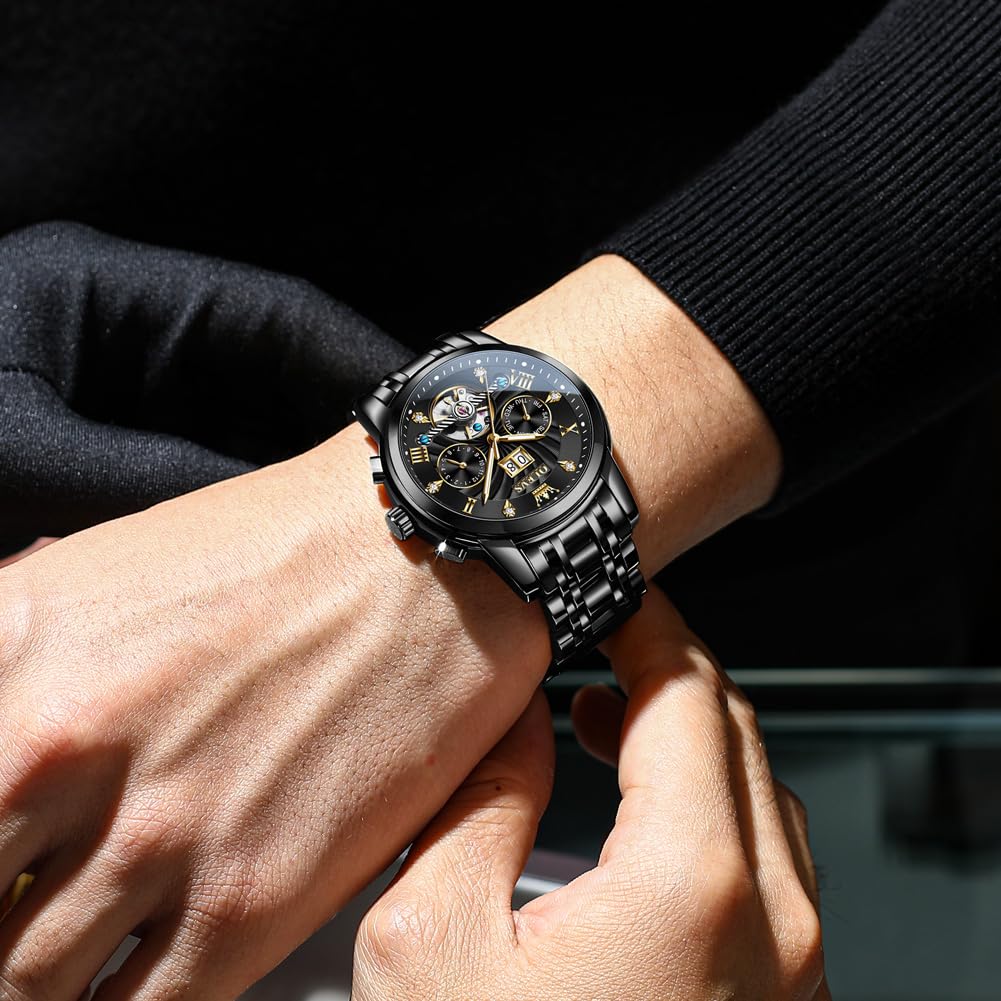 Waterproof Luminous Chronograph Calendar Wrist Watches Y991344