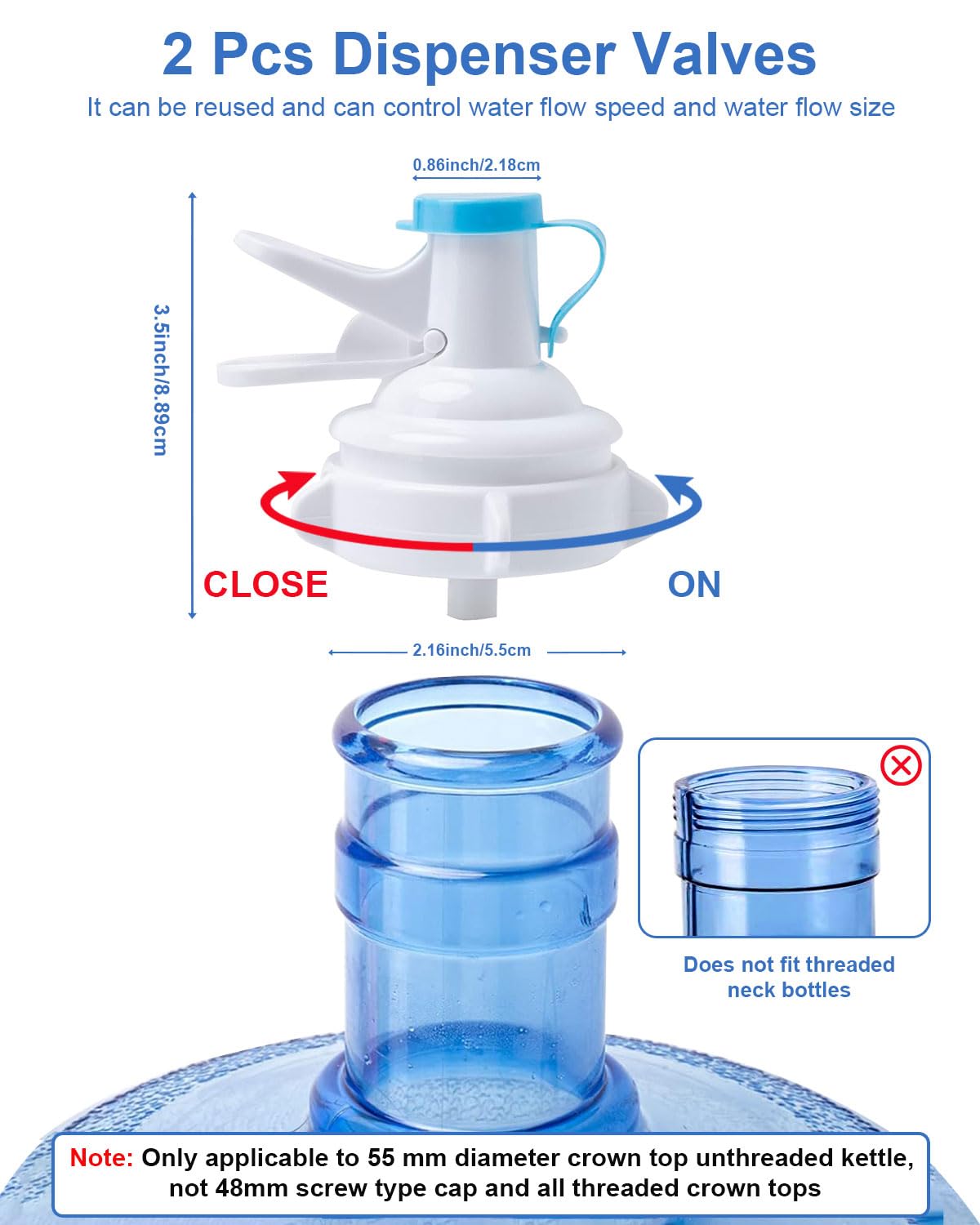 Folding Water Jug Holder with 2 Valves R309