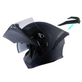 Matt Black XL Modular Full Face Motorcycle Helmet L595
