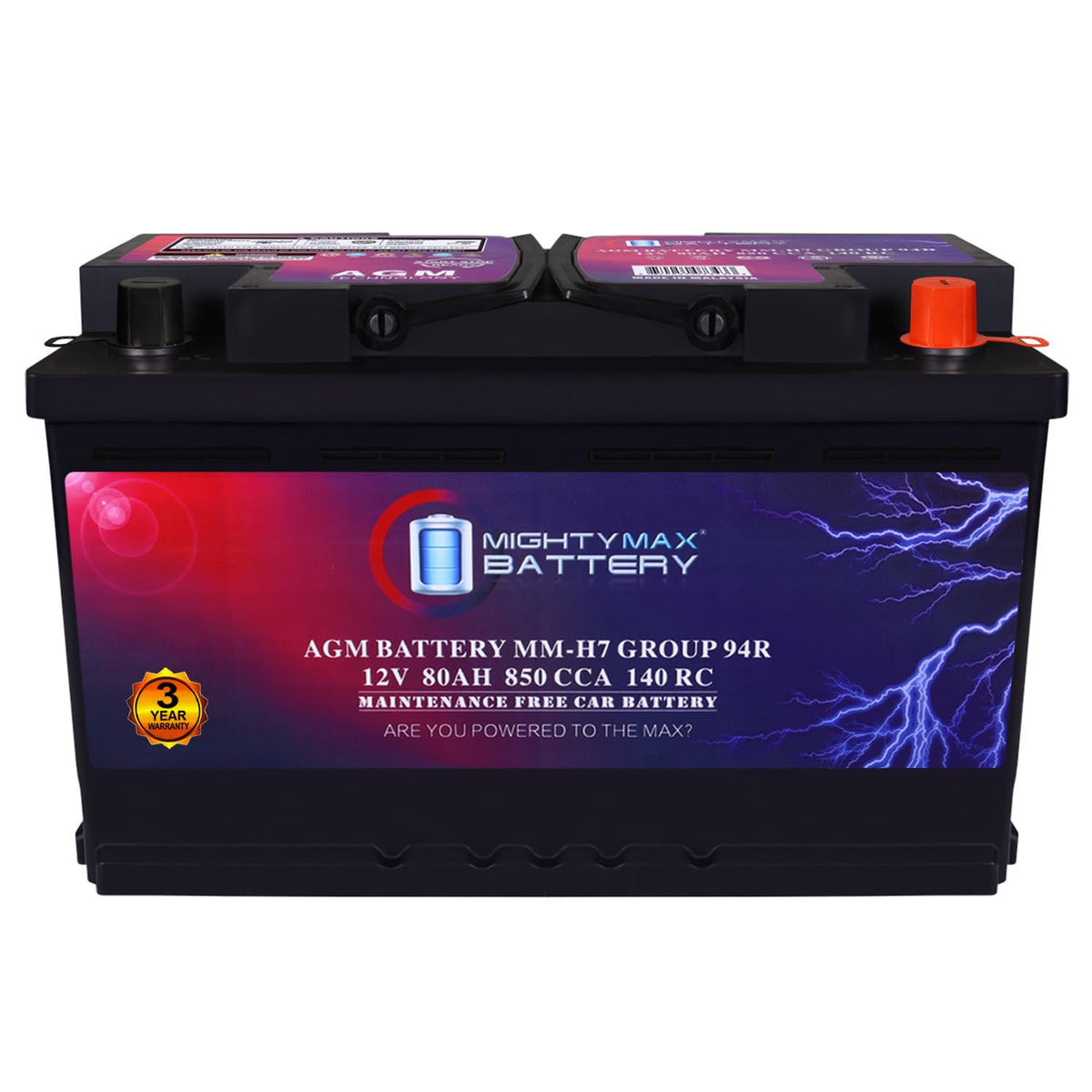 12V 80AH 850 CCA Replacement Battery B140