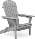 Wooden Folding Adirondack Chair Set of 2 Solid Cedar V858284