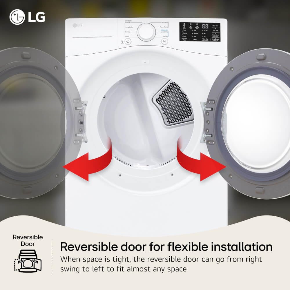 7.4 cu. ft. Vented Stackable Electric Dryer in White S571