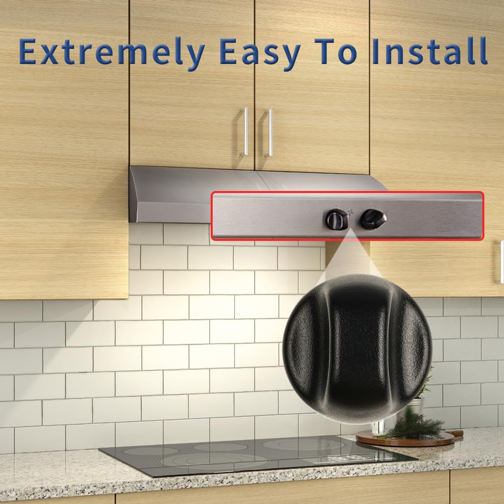 Black Range Hood Knob Replacement Part S404