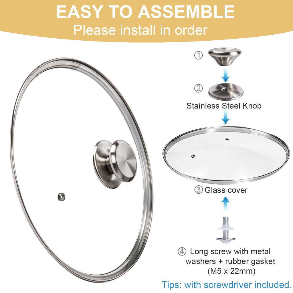12 Inch Tempered Glass Pan Lid O9896