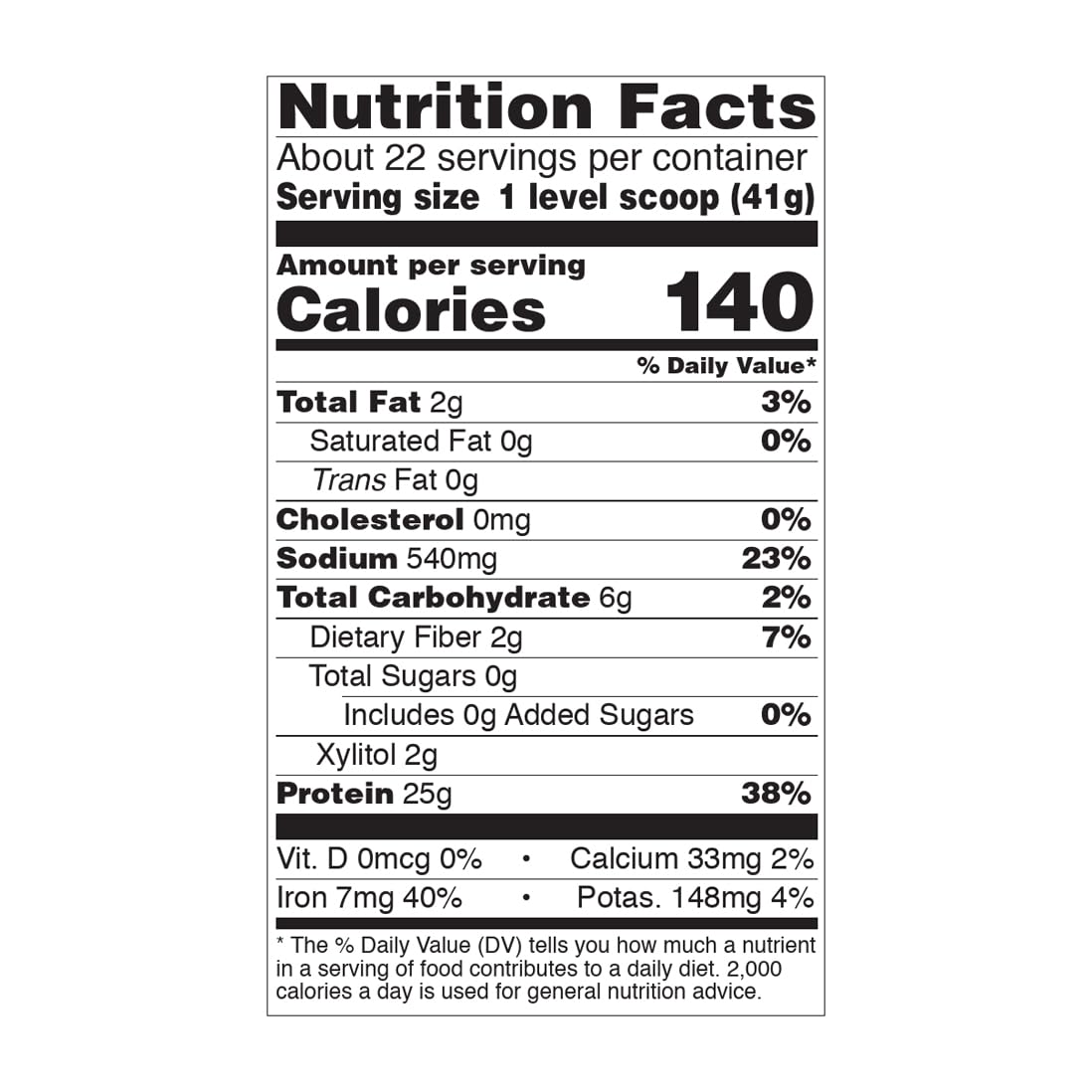 Pea Protein 25 g With BCAAs Vanilla Toffee 2 lbs R723