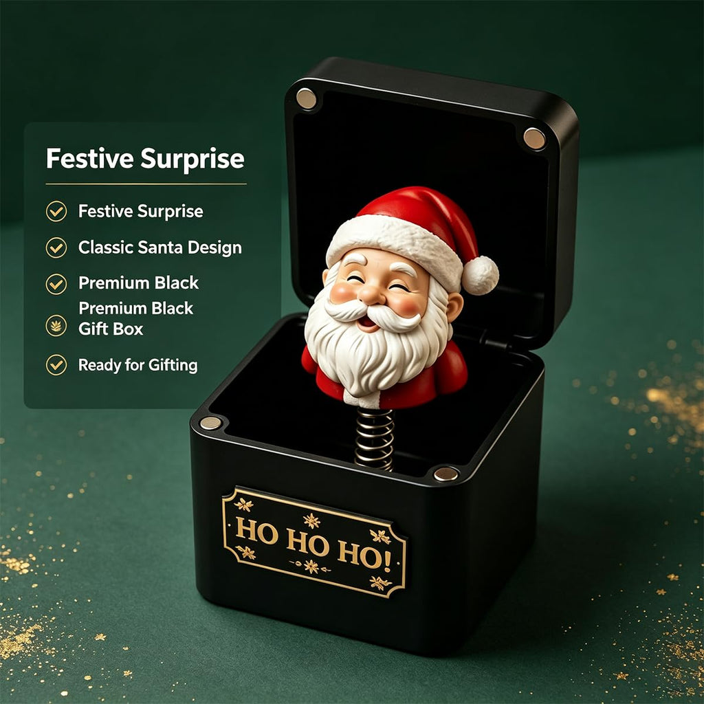 Black & Gold Pop-Up Jack in the Box M8394