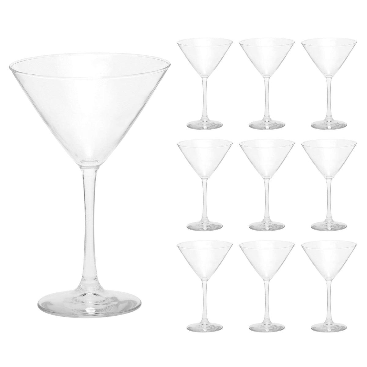 10 oz. Set of 10 Martini Glasses H859626