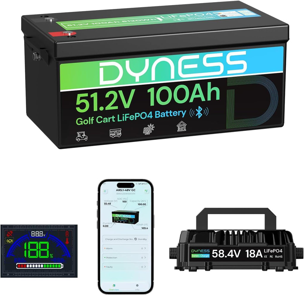 48V 100Ah Lithium Golf Cart Battery with Charger A21515