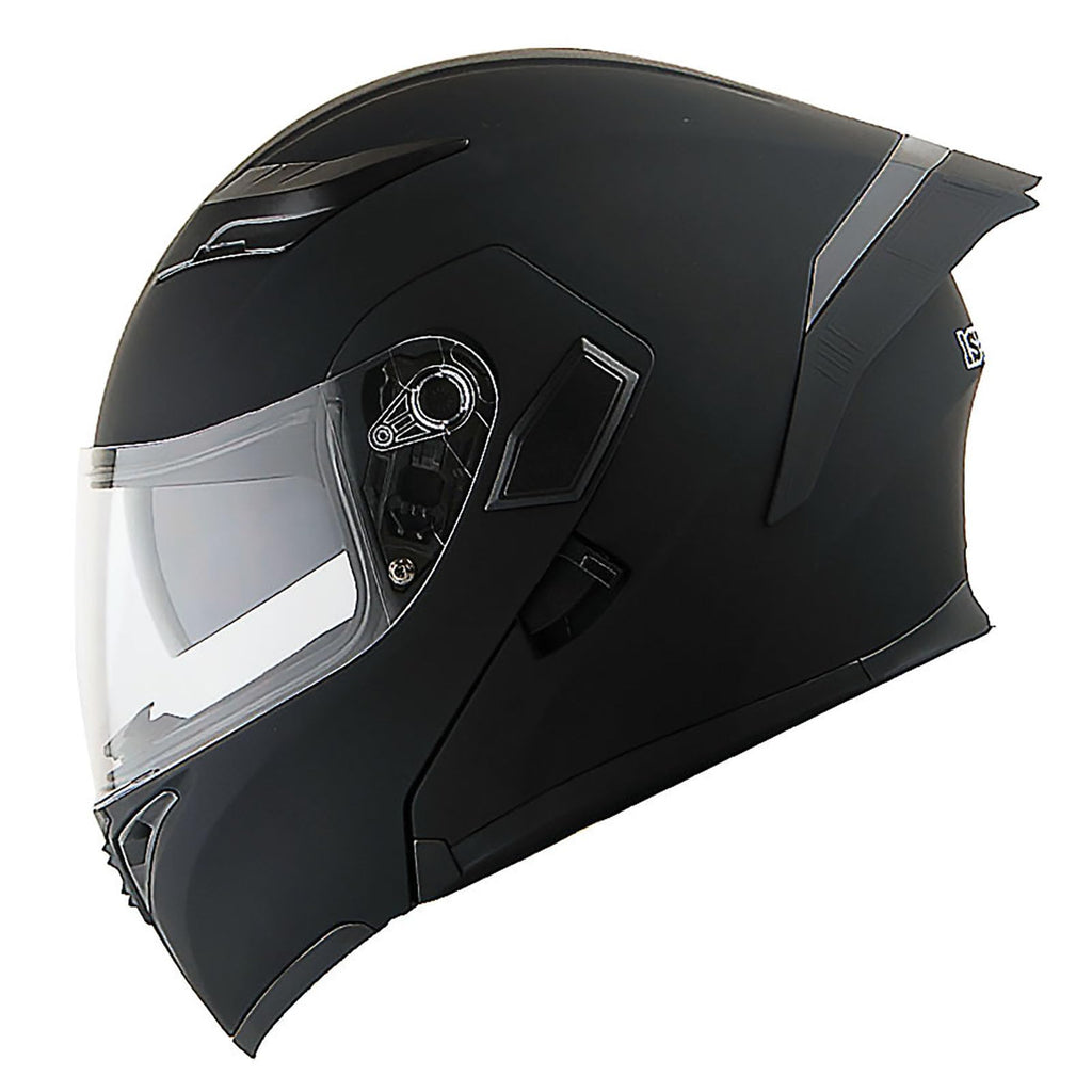 Matt Black XL Modular Full Face Motorcycle Helmet L595