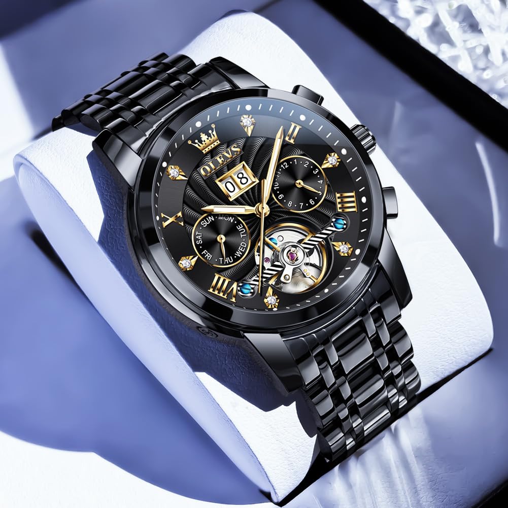 Waterproof Luminous Chronograph Calendar Wrist Watches Y991344