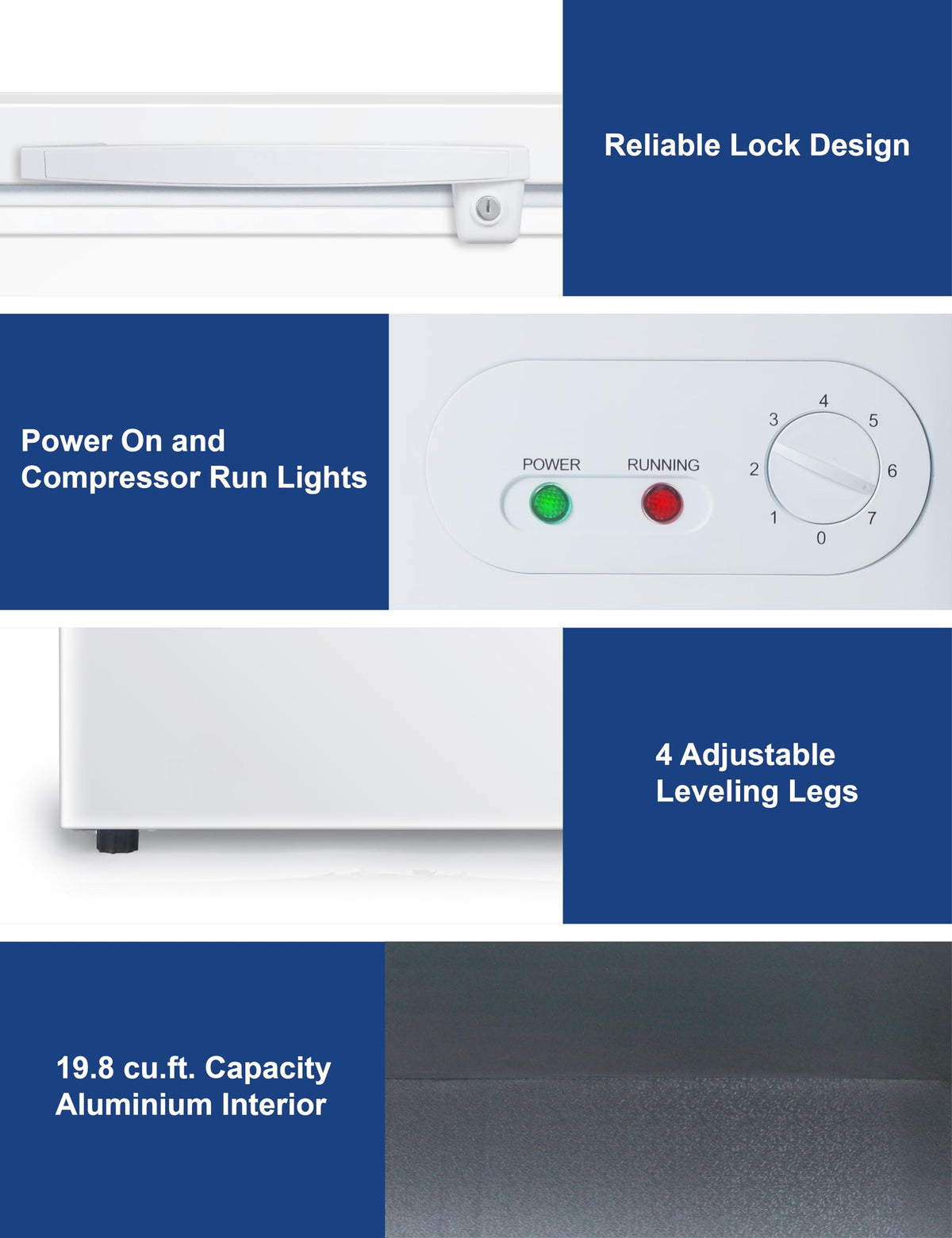 19.8 Cu. Ft. White Chest Freezer A163