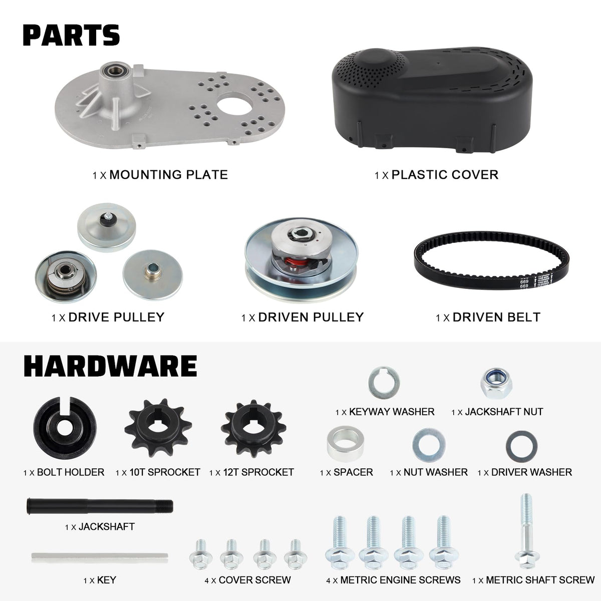 212CC 30 Series Torque Converter Go Kart Clutch S690