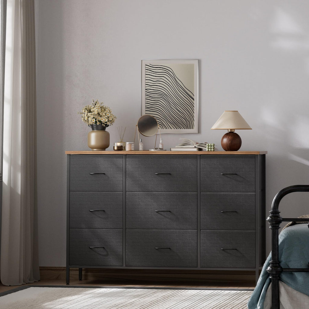 Black 9 Drawer Dresser W471331