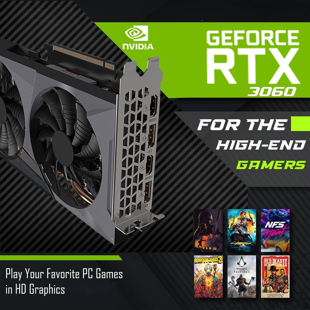 Gaming Tower PC, i5 8th Gen, 16GB RAM, 256GB Nvme B3327