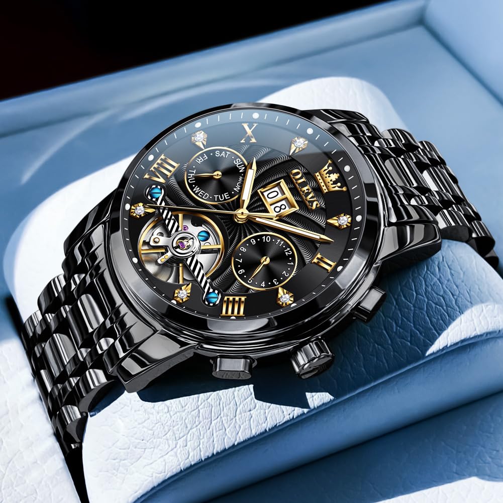 Waterproof Luminous Chronograph Calendar Wrist Watches Y991344