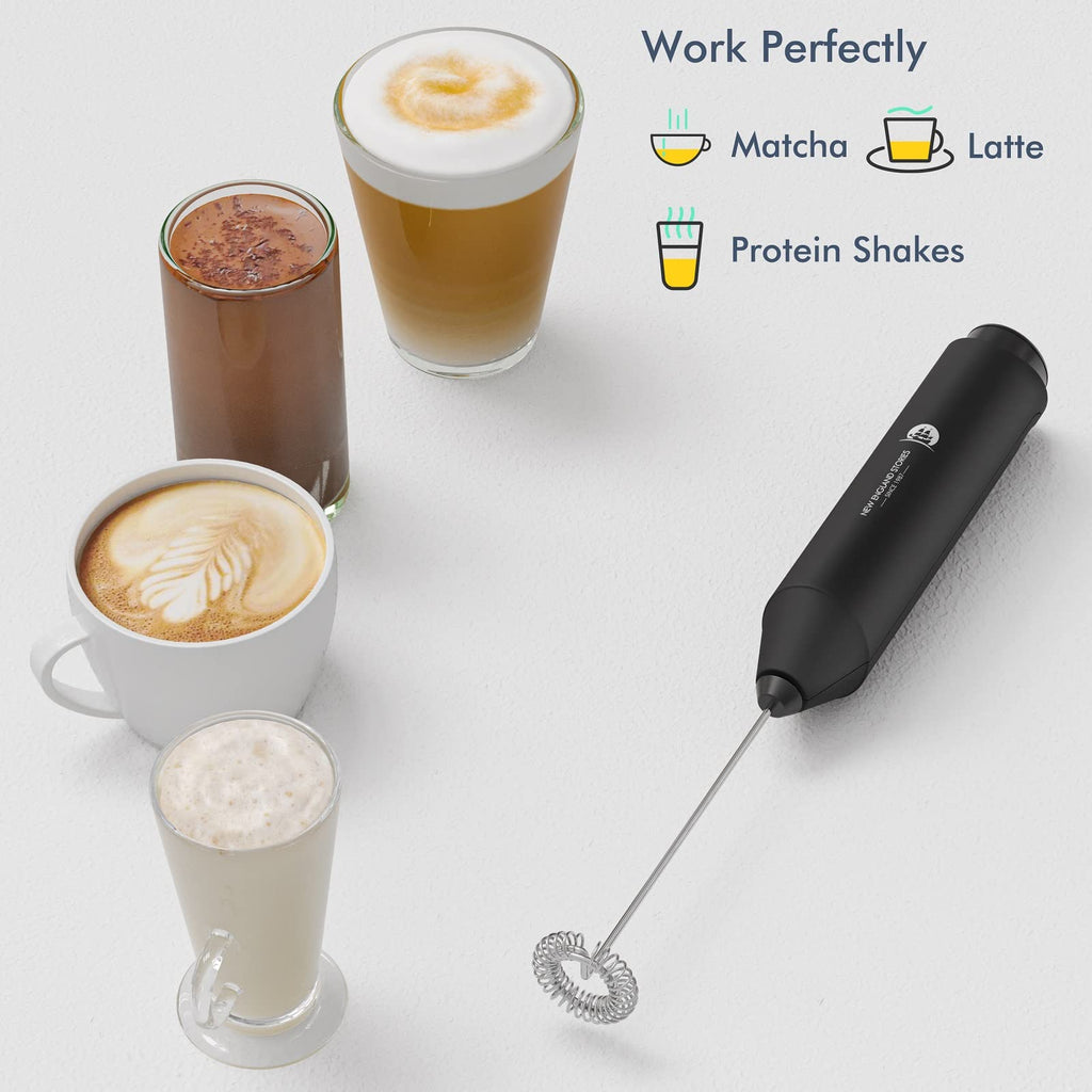 Handheld Milk Frother with Stainless Steel Whisk L8173