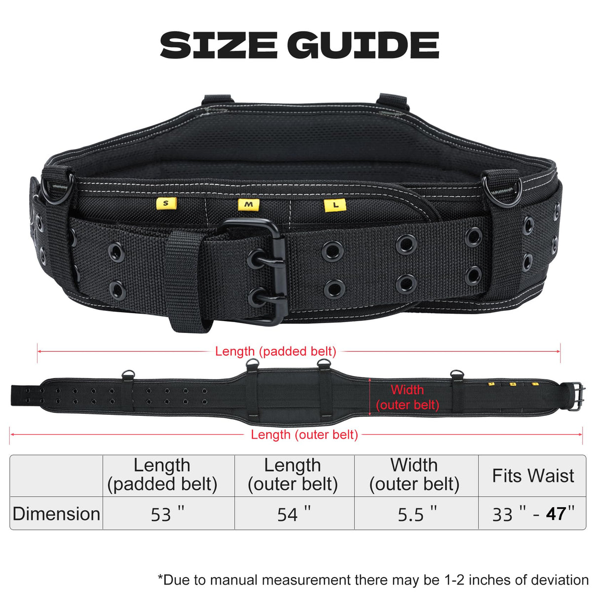 Carpenters Tool Belt with Suspenders 27 Pockets F357196