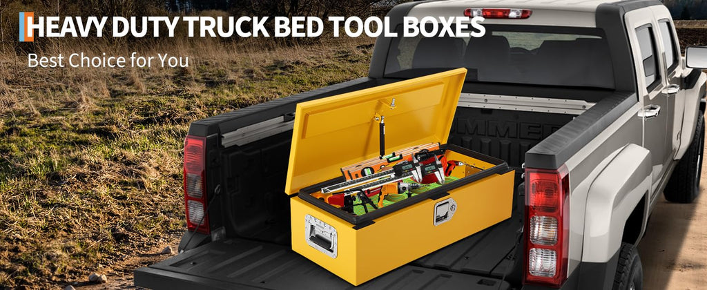30 Inch Low-Profile Steel Truck Bed Tool Box with Lock & Key X25984