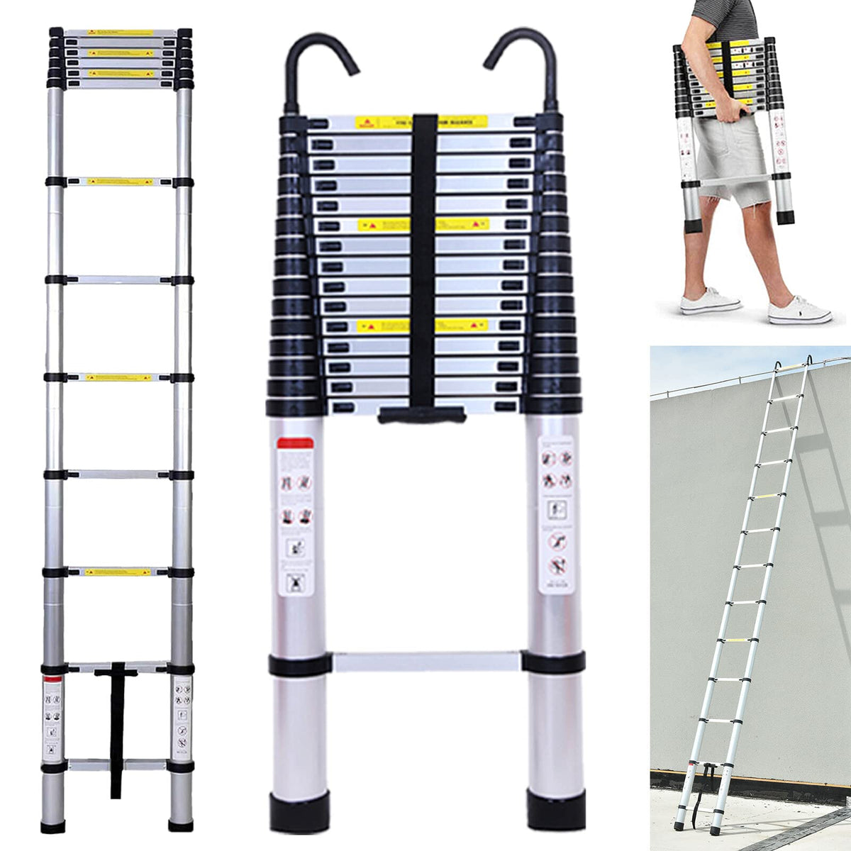 20.5FT Aluminum Telescoping Ladder 330lb S73694