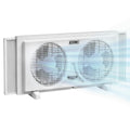 9" Twin Window Fan with Manual Reversible Airflow, 2 Speed, White Q6687