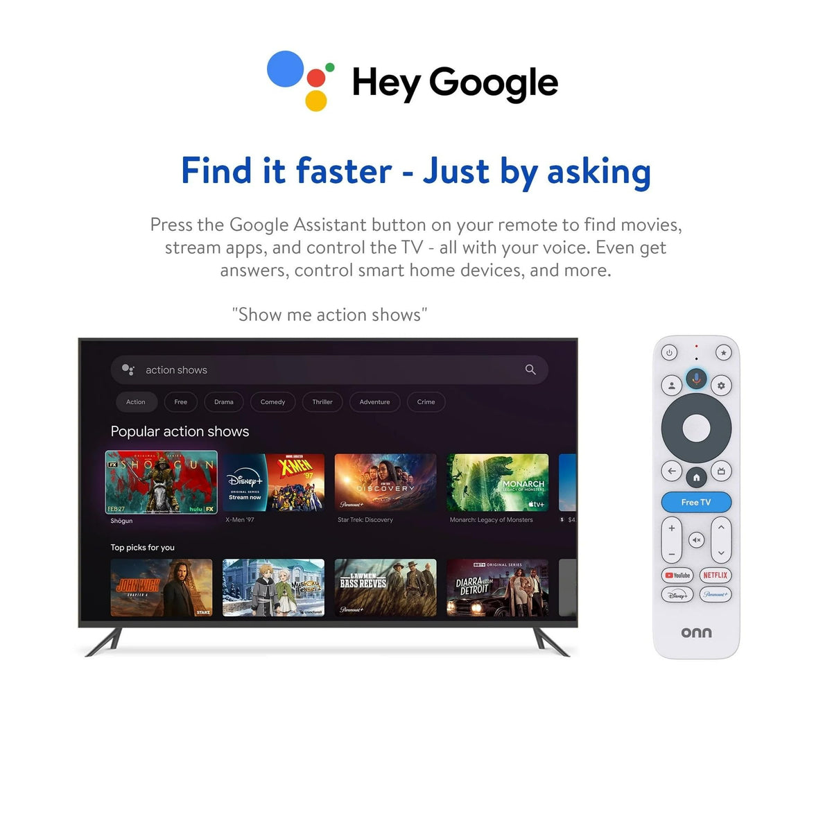 Full HD Streaming Device with Voice Control Remote J872