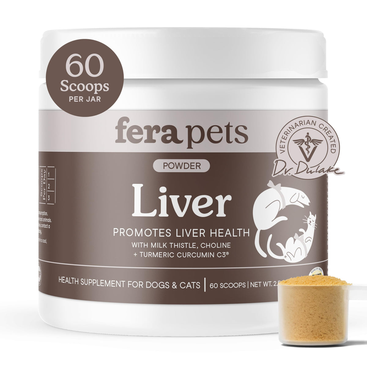 Cat & Dog Liver Supplement Powder with Milk Thistle M273