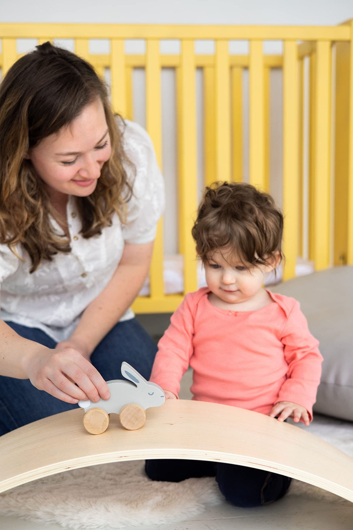 Wooden Bunny Pull Along Toy N652765