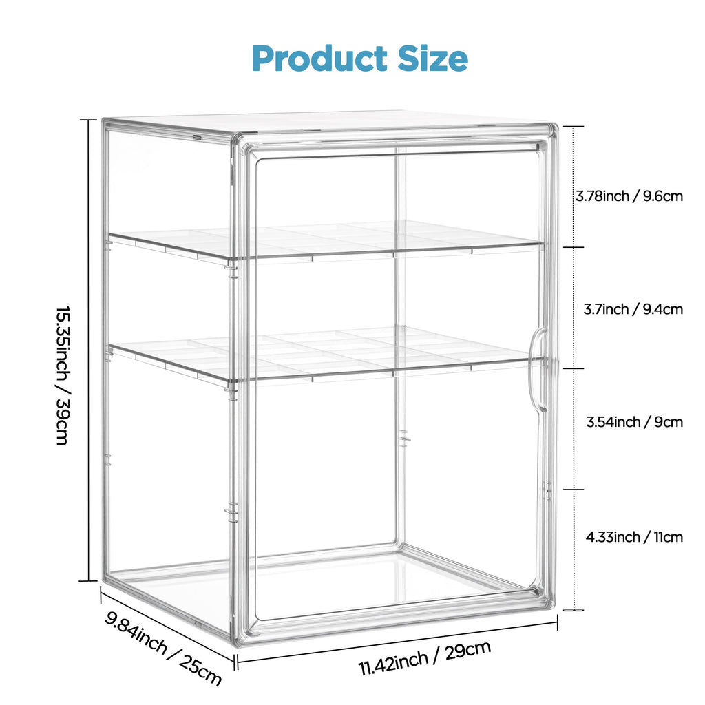 3 Tiers Adjustable Clear Acrylic Baby Bottle Storage Organizer K22769