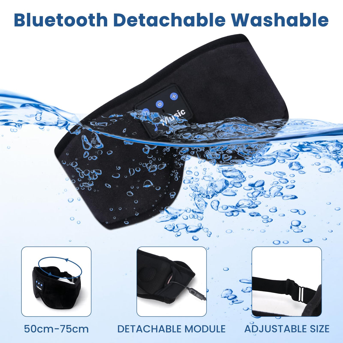 Sleep Mask with Bluetooth Headphones W13479